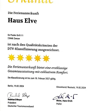Holiday home Haus Elve Zierow